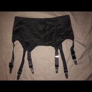Black garter belt